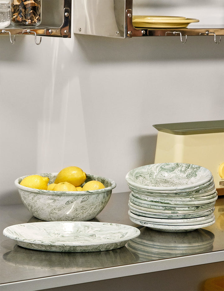 Enamel Oval Dish