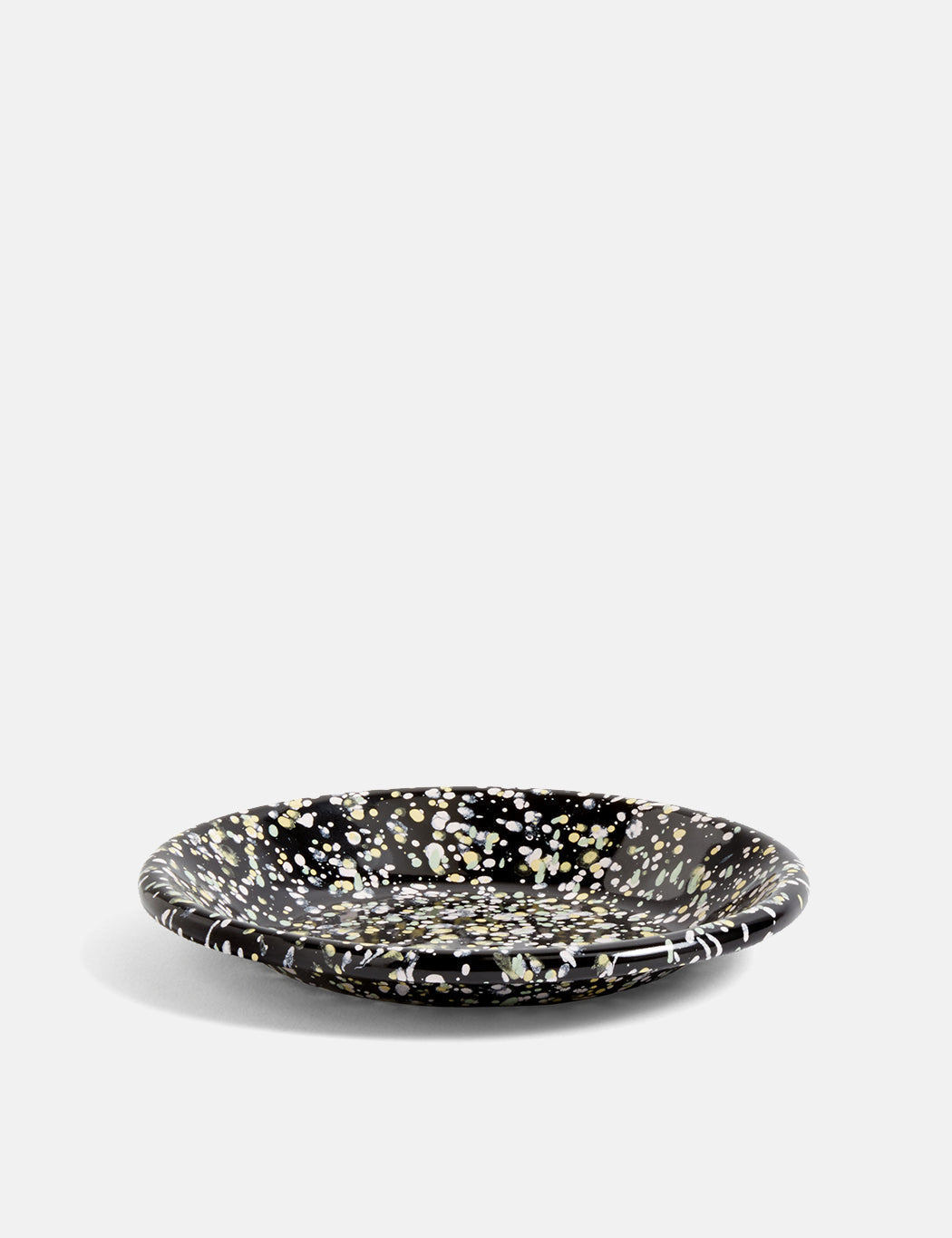 Enamel Sprinkle Round Dish