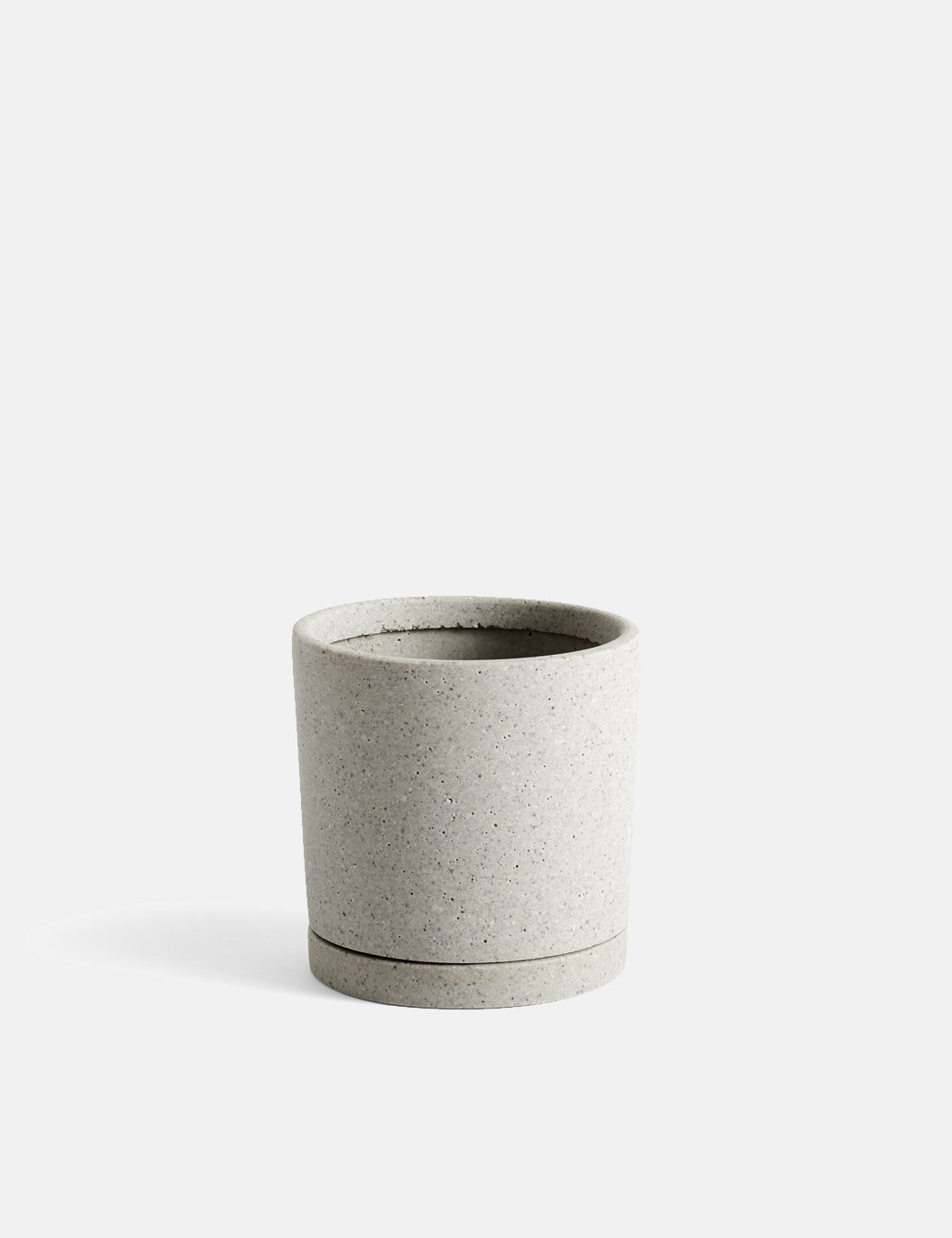 Plant Pot with Saucer - #color_grey